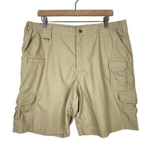 5.11 Tactical | Mens Taclite Pro 9.5 Inch Ripstop Teflon Finish Tan Cargo Shorts
